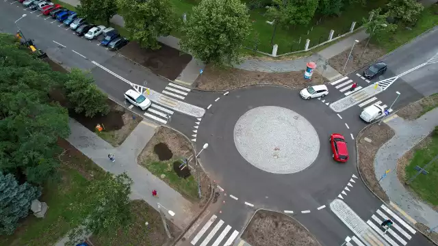 Ostatnio powstałe rondo usprawniło komunikację u zbiegu ulic Grudziądzkiej i PCK