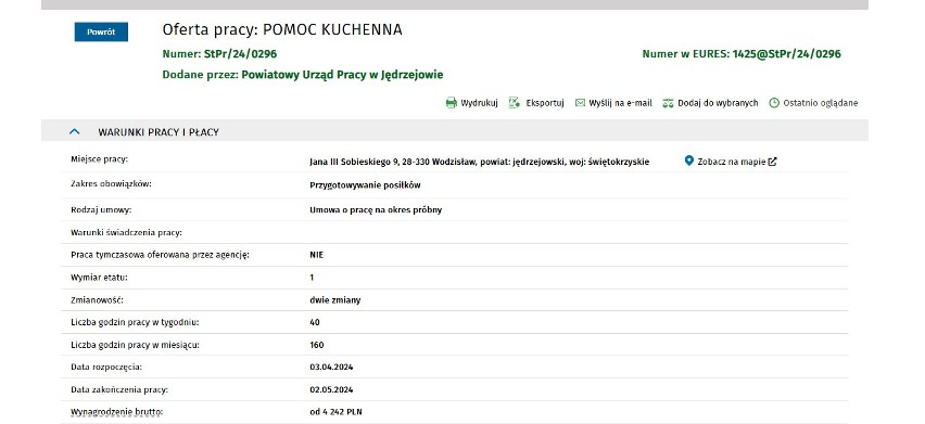 Najnowsze oferty pracy w powiecie jędrzejowskim. Można zarobić nawet 13 tysięcy złotych! Zobacz gdzie?