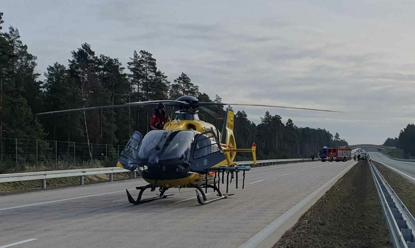 Koszmarny wypadek na Dolnym Śląsku. Na miejscu ląduje LPR....