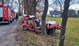 Tragiczny wypadek w powiecie łomżyńskim. Nie żyje kierowca samochodu osobowego