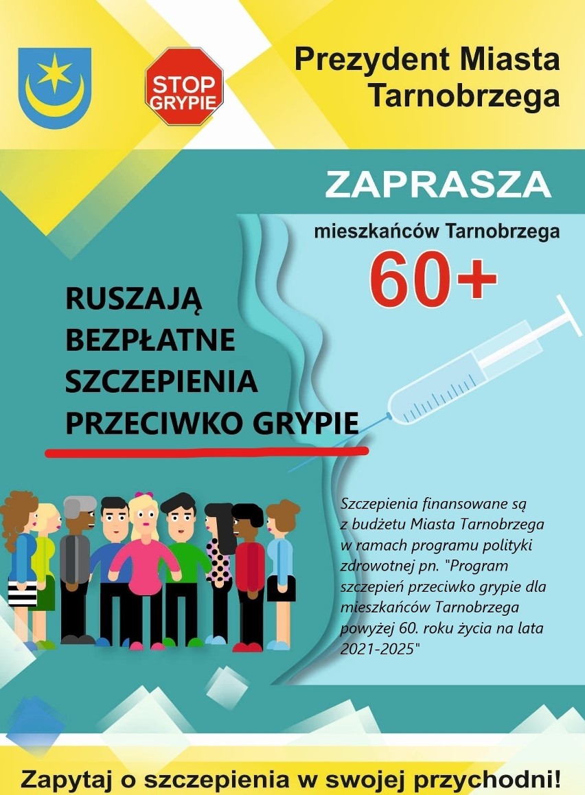 W Tarnobrzegu ruszają bezpłatne szczepienia przeciwko grypie dla seniorów