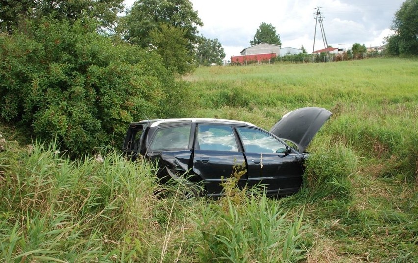 Wypadek koło Pomyska.