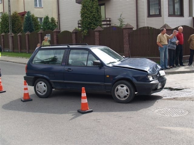 Wypadek pod domem posła