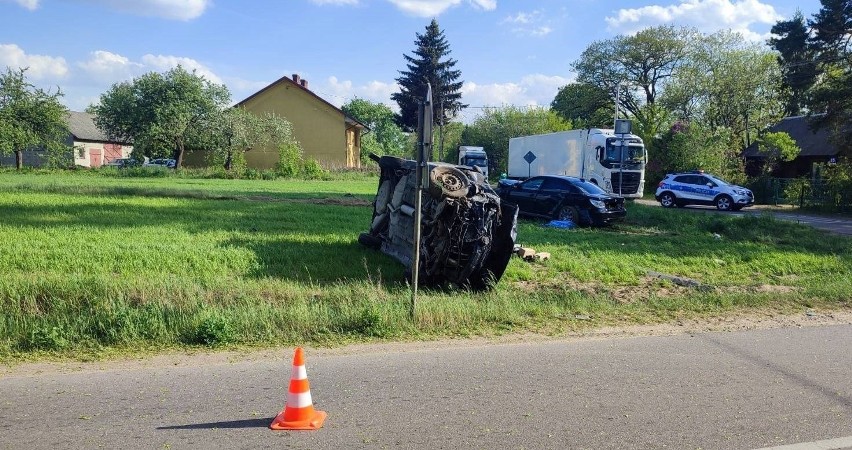 Wypadki w Daniłowie, 20.05.2022. Dwa zdarzenia na tym samym skrzyżowaniu. Zdjęcia