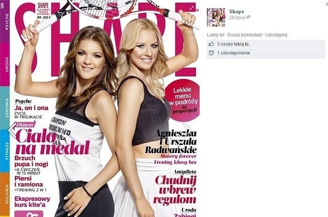 Siostry Radwańskie w sesji dla magazynu "Shape" (fot. screen...