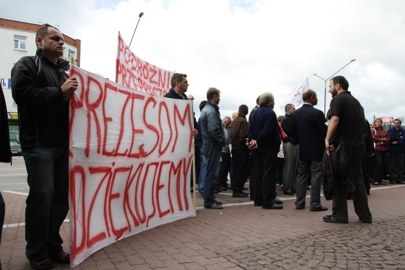 Protest pod Urzedem Marszałkowskim