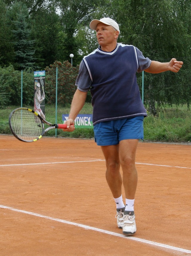 Archiwum prywatne Jerzy Gąsiorek zajął pierwsze miejsce w tenisowych mistrzostwach Tarnobrzega.