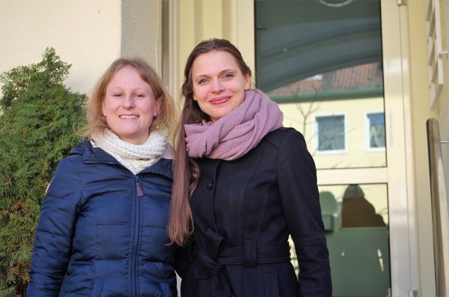 Christine Schlagbauer (z lewej) i Patrycja Długosz-Jakubowska odwiedziły m.n. Konsulat Niemiec w Opolu.