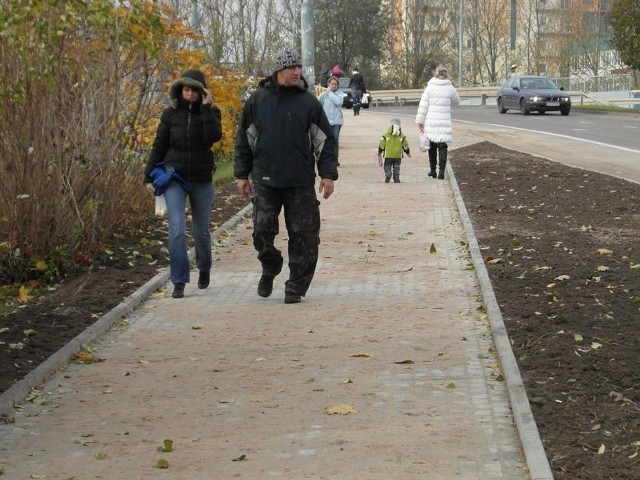 Nawierzchnia chodnika po wymianie. 