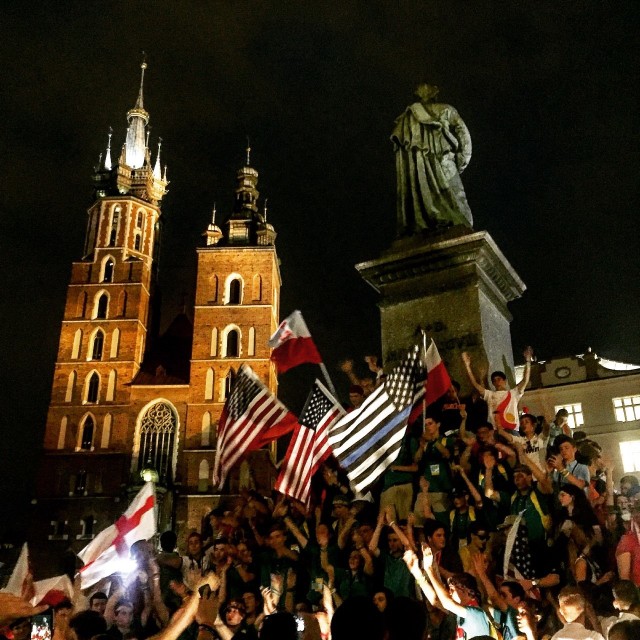 Zdjęcie z Rynku Głównego w Krakowie