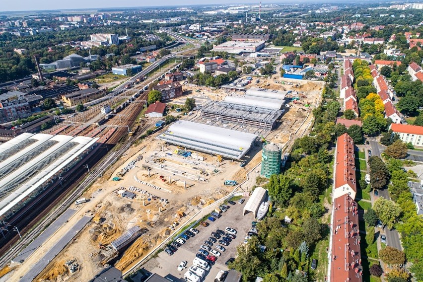 A tak plac budowy Centrum Przesiadkowego w Gliwicach wygląda...