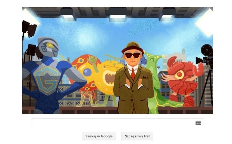 Gra Google Doodle -  Eiji Tsuburaya, twórca Godzilli, bohaterem w 114 rocznicę urodzin (FOTO)