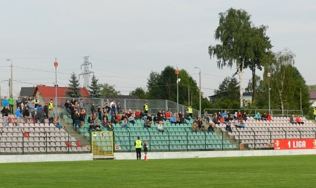 Kibice na meczu GKS Tychy - Arka Gdynia 1:2