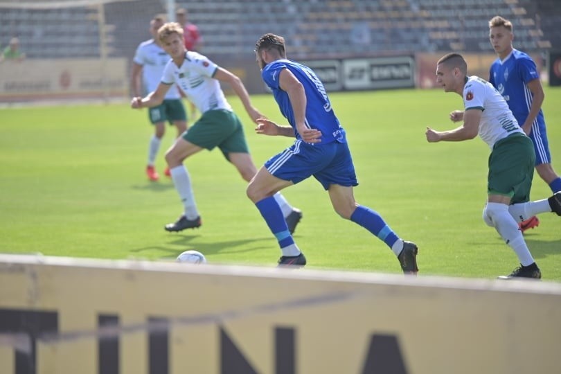 Migawka z meczu Olimpia Grudziądz - Bałtyk Gdynia.