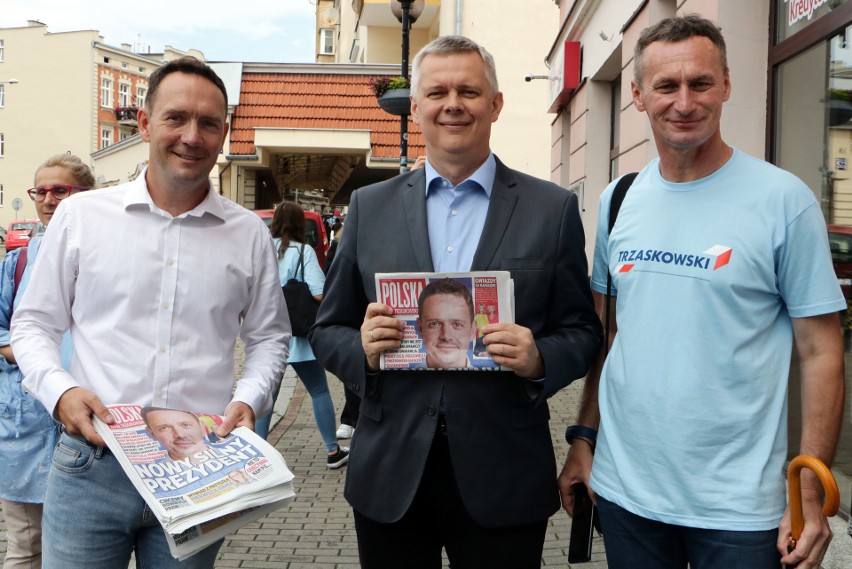 Na zaproszenie posła Tomasza Szymańskiego do Grudziądza w...