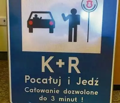 Tak będą wyglądać znaki informujące o parkingu "kiss&amp;ride". FOT. ZIKIT
