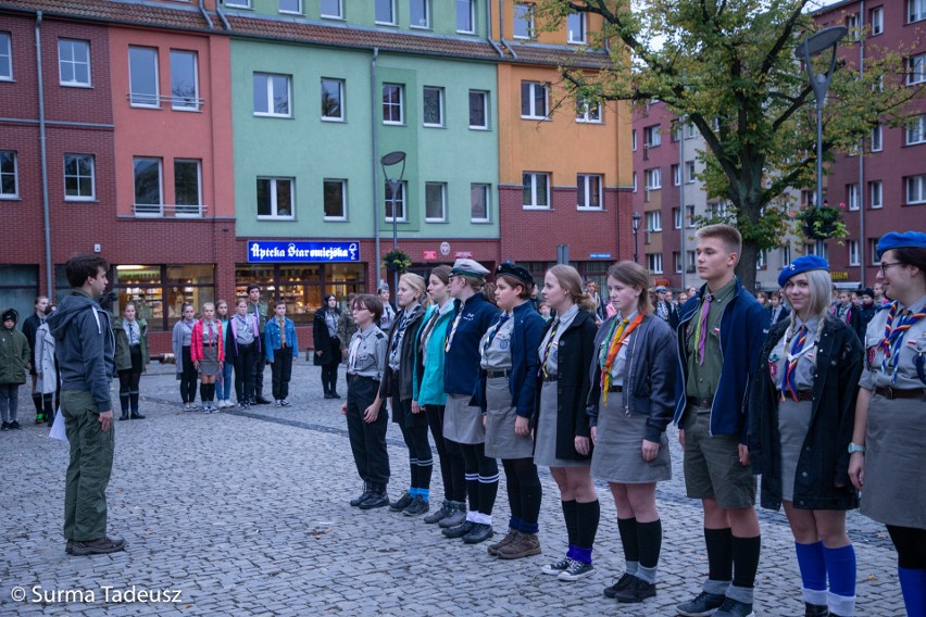 Apel rozpoczynający biwak Hufca ZHP Stargard im. hm. J. Dąbrowskiego [ZDJĘCIA]