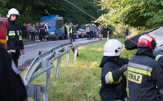 Utrudnienia na DK nr 28 trwały kilkadziesiąt minut.