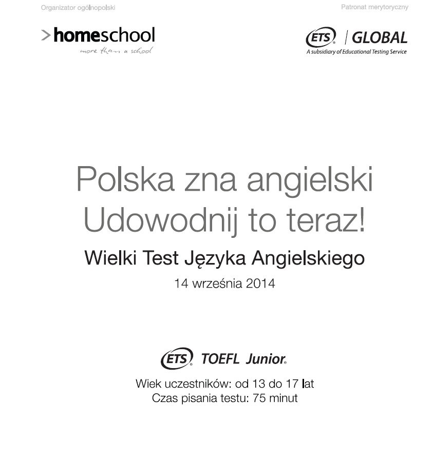 Wielki Test Języka Angielskiego w Gdyni. Rozwiąż test! [TOEFL Junior, ARKUSZ, ODPOWIEDZI]
