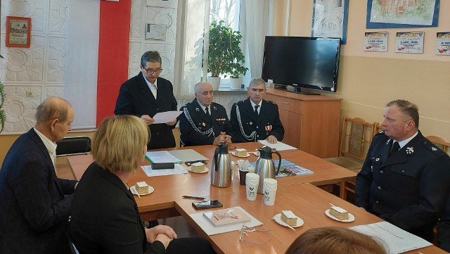 Obradom przewodniczyła prezes zarządu druhna Maria Kasperek, wójt gminy Czarnocin.