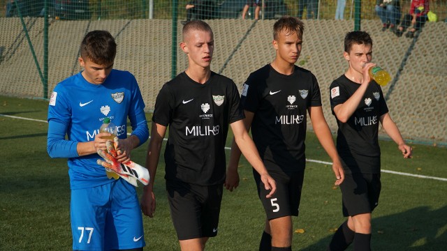 25.10.2020 r. Centralna Liga Juniorów U-17: Rozwój Katowice - Górnik Zabrze 3:3.Zobacz kolejne zdjęcia. Przesuwaj zdjęcia w prawo - naciśnij strzałkę lub przycisk NASTĘPNE