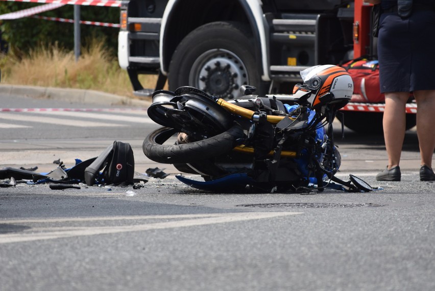Śmiertelny wypadek z udziałem motocyklisty w Bytomiu