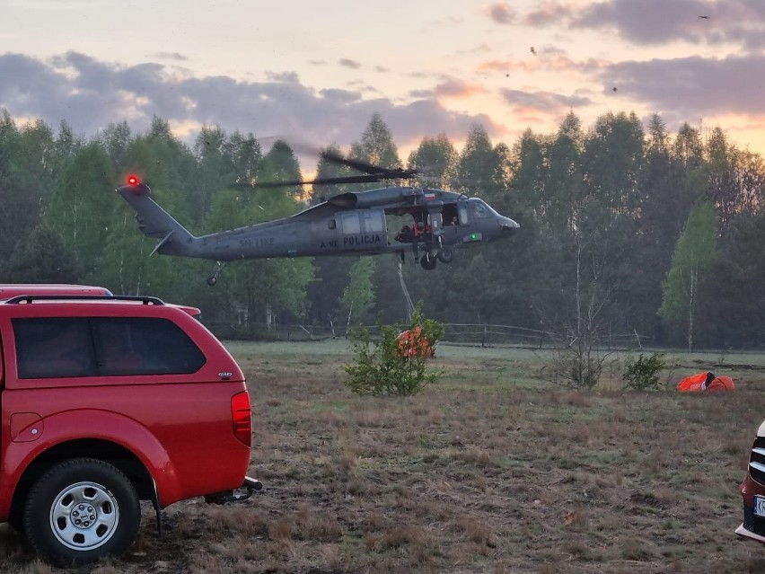 Pożar w miejscowości Prosna w gminie Nowe Miasto nad Pilicą....