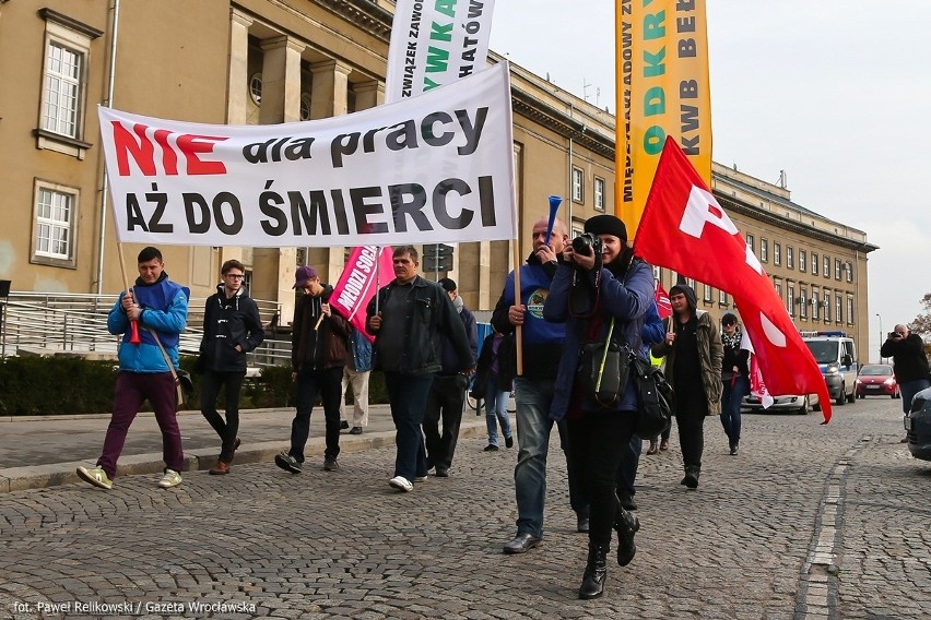 Wolnych sobót nie oddamy - manifestacja, Wrocław, 08.11.2014