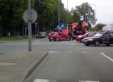 Stłuczka na skrzyżowaniu trasy średnicowej i ul. Kosynierów Gdyńskich 