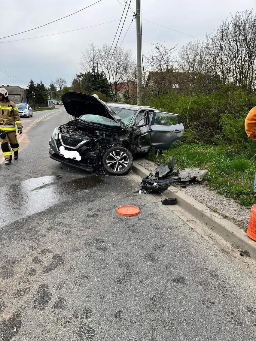 Wypadek w Cianowicach na DW 794