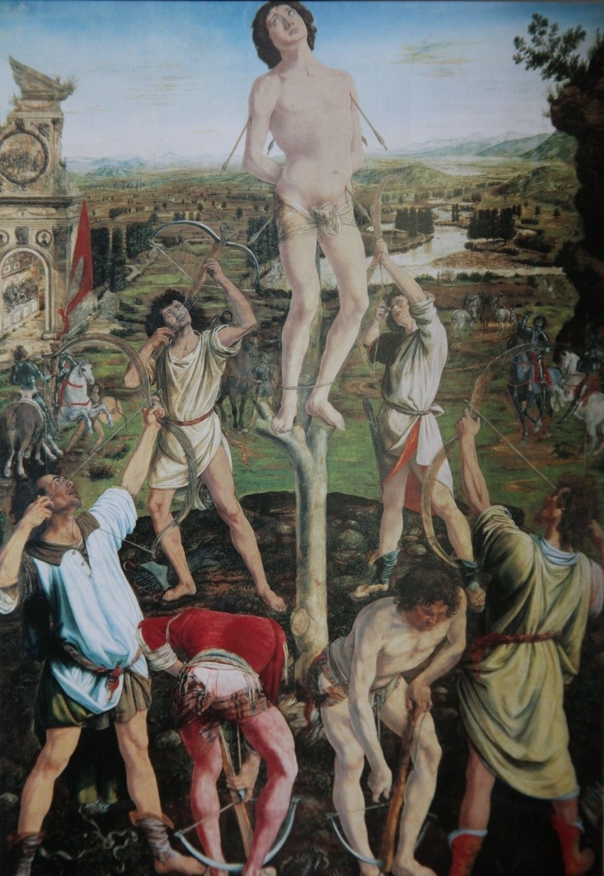 Tak śmierć św. Sebastiana przedstawił włoski malarz z XV w.