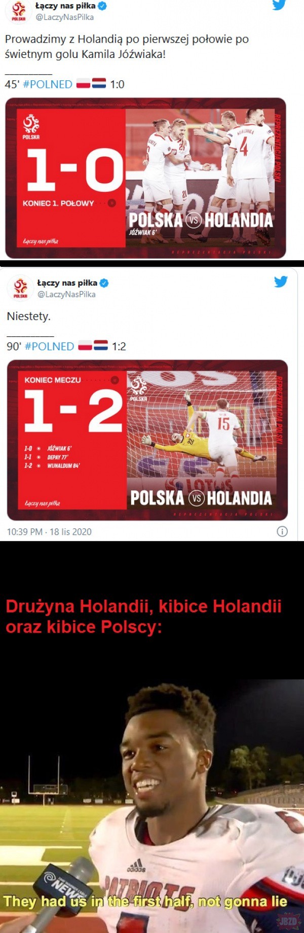 Memy po meczu Polska - Holandia (18.11.2020)