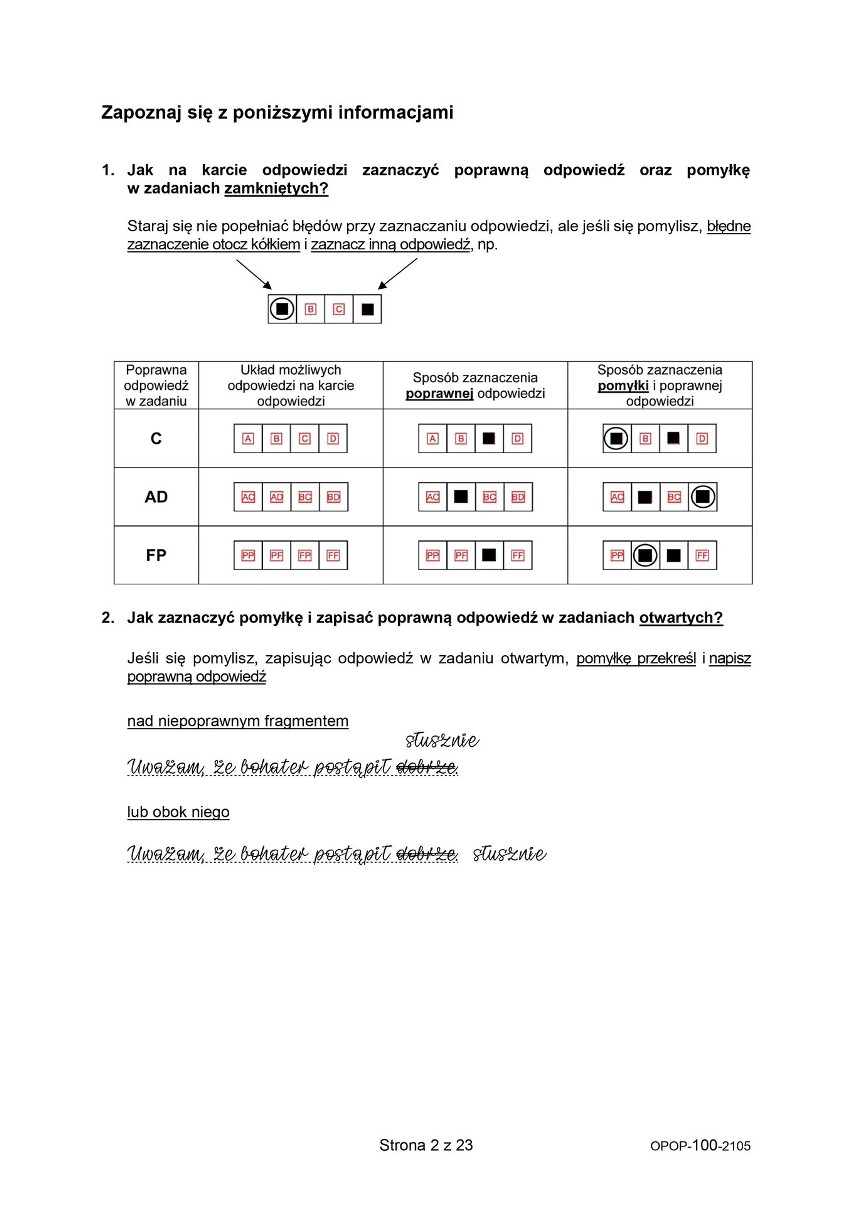 Egzamin ósmoklasisty 2021