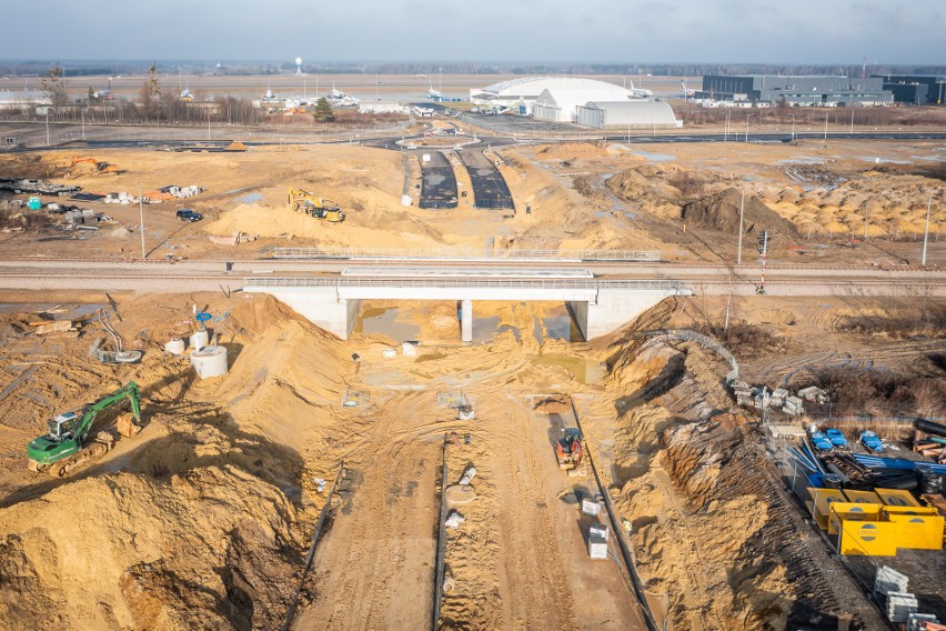 Przy Katowice Airport pojawiło się już nowe rondo. Można...