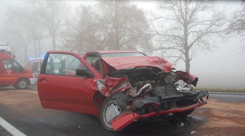 Wypadek w korku pod Kargową