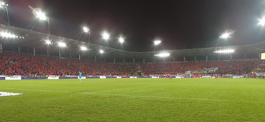 18.03.2017 lodz .otwarcie nowego stadionu pilkarskiego w...