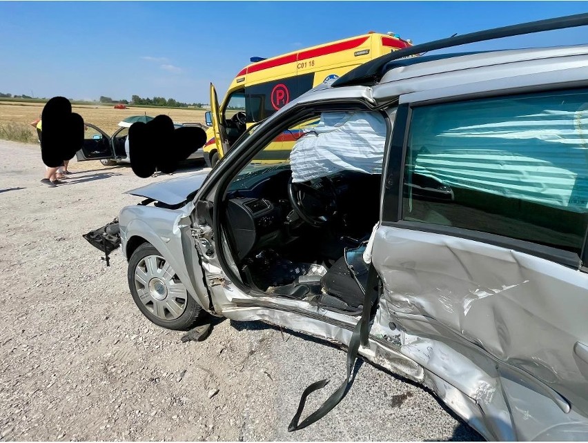 Wypadek na DK15 w Brzeźnie