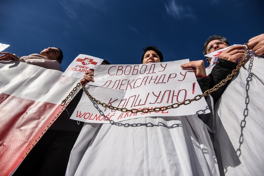 Protestowali w Sopocie, by Łukaszenka uwolnił Andżelikę...