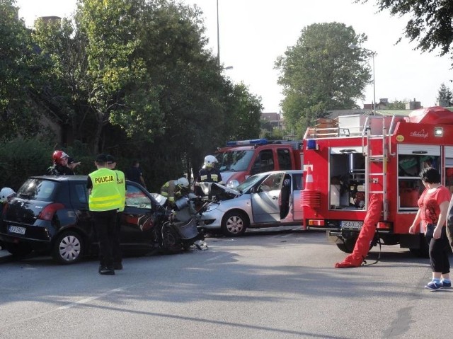 Wypadek w Dzierżążnie 7.09.2018