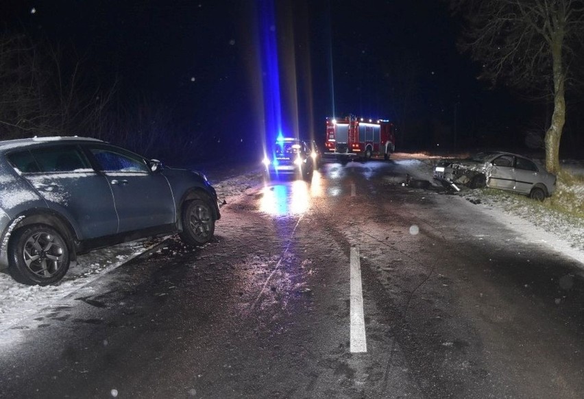 Drygały. Zderzenie dwóch osobówek. Pijany sprawca próbował uciekać