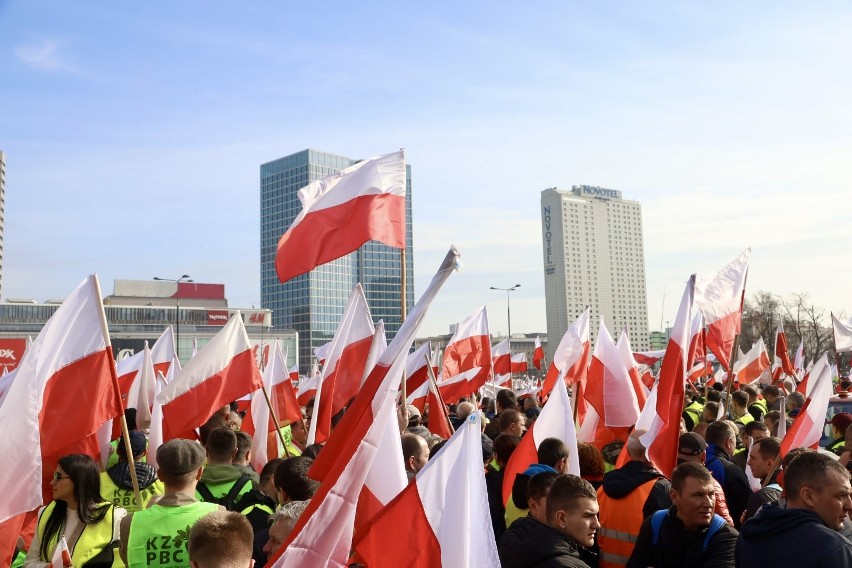 Rolnicy protestowali 27 lutego w Warszawie.