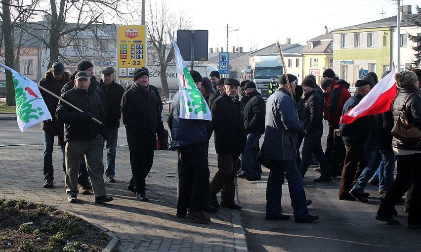 Protest rolników w Izbicy Kujawskiej