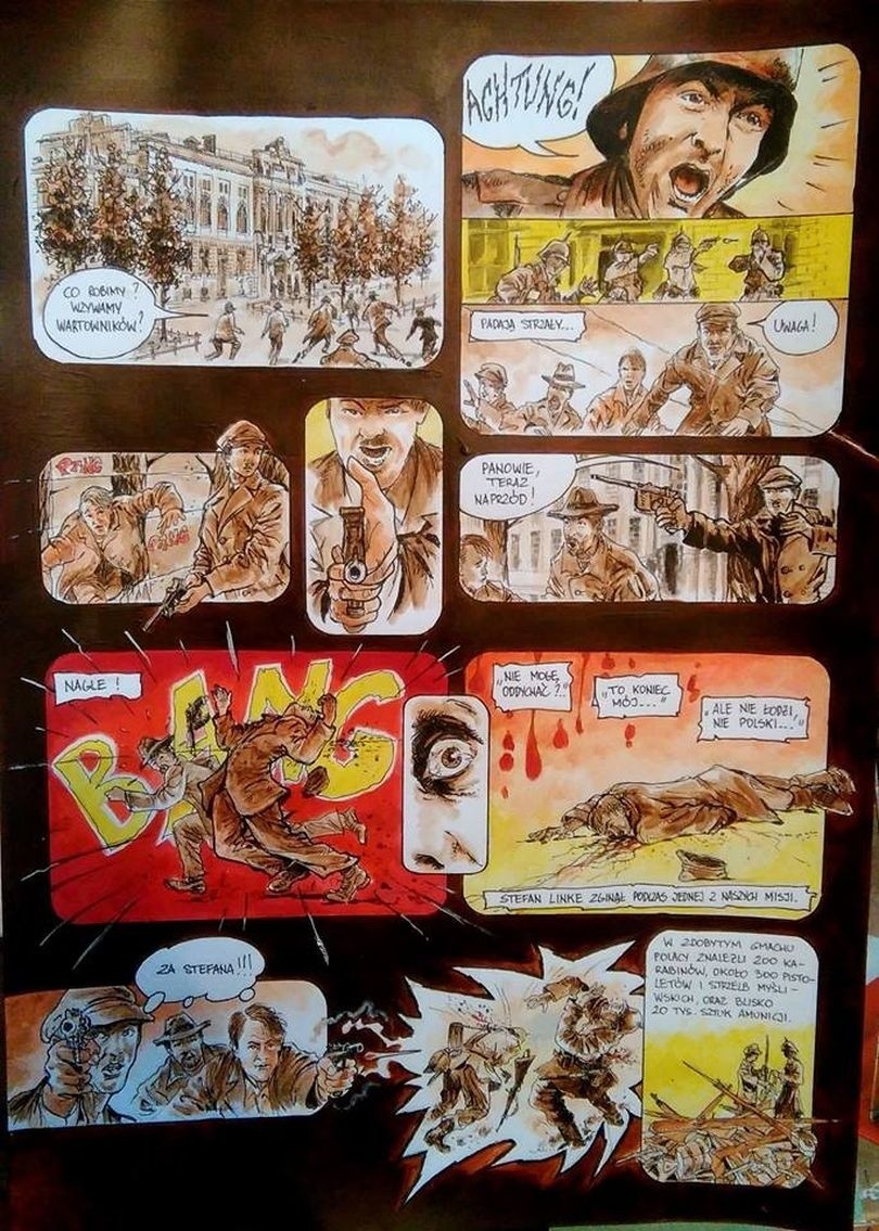 Łódzki komiks „Listopadowe Zdjęcia” w ramach obchodów 100-lecia niepodległości [zdjęcia]