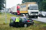 Groźny wypadek wydarzył się wpiątek w Lisim Ogonie