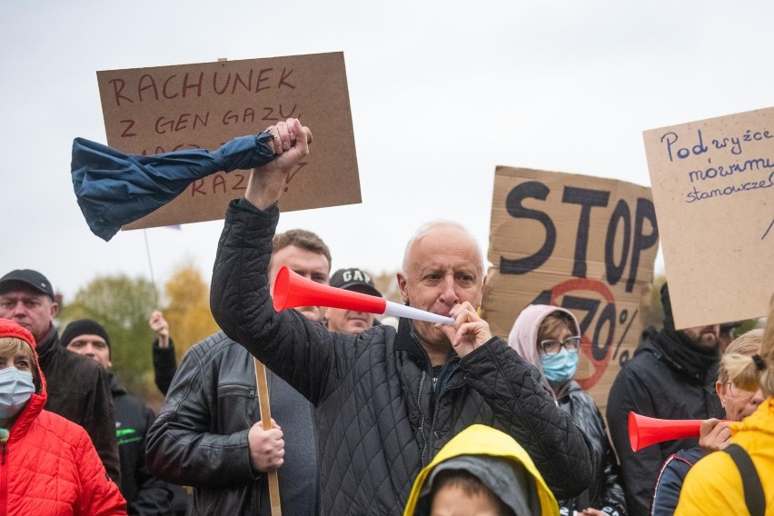 Protest przeciwko podwyżkom cen gazu w G.EN. Gaz Energia....