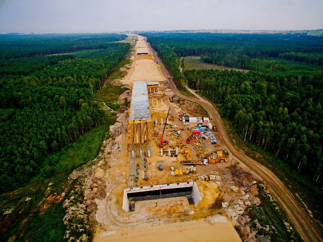 Budowa odcinka I: węzeł Woźniki (bez węzła) – węzeł Pyrzowice (bez węzła)