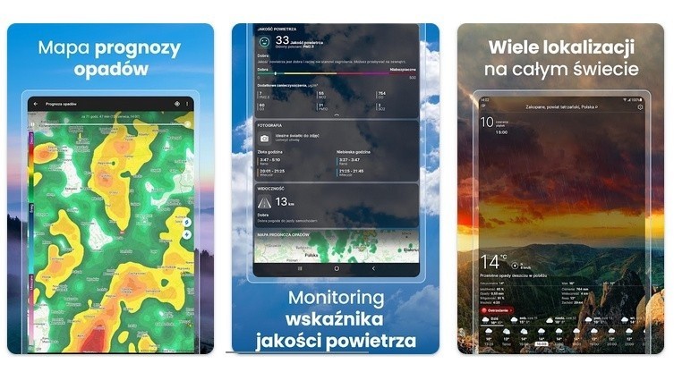 Pogoda na żywo to darmowy program na Android i iOS z...