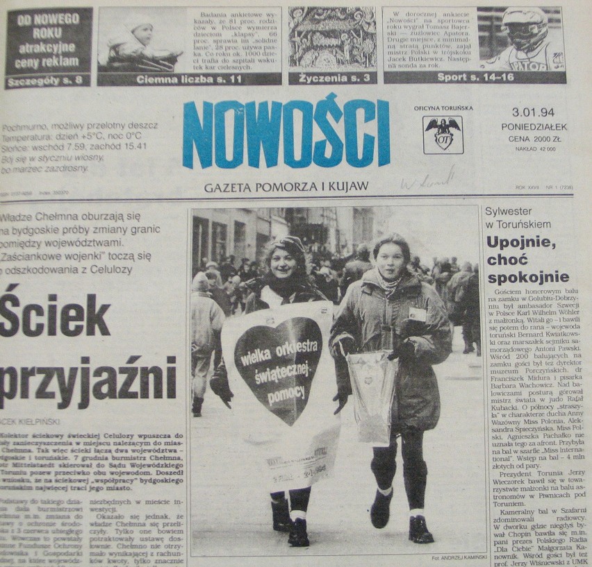 "Nowości" z 1994 roku i pierwsza relacja z finału w Toruniu