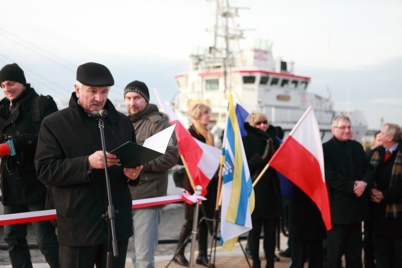 Oficjalne otwarcie usteckiej kładki.