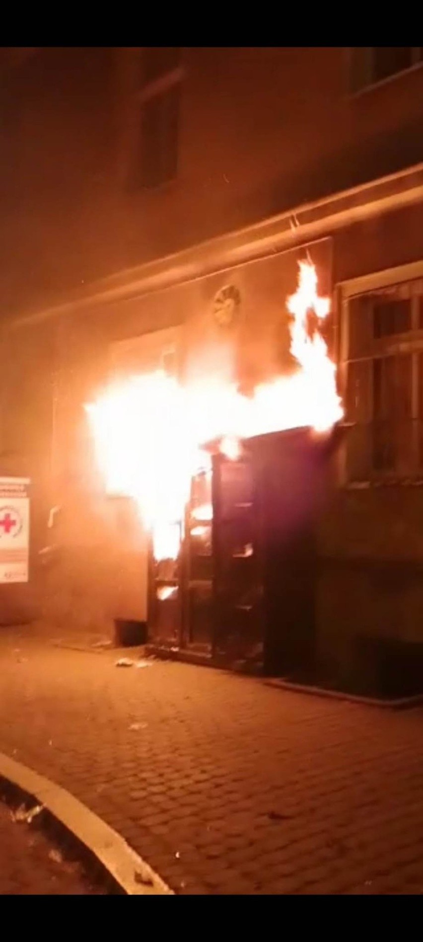 Pożar szafy CK w Opolu.
